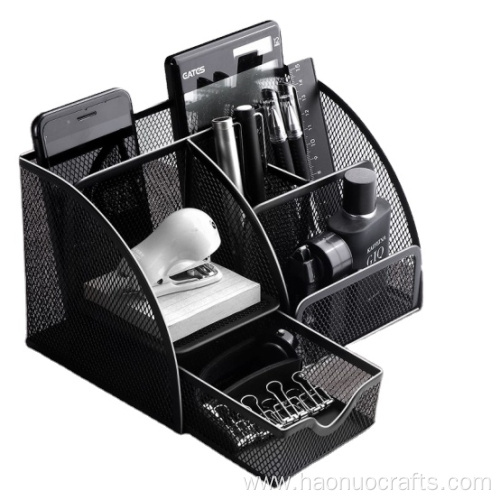 Creative fashion multi-functional business pen holder metal